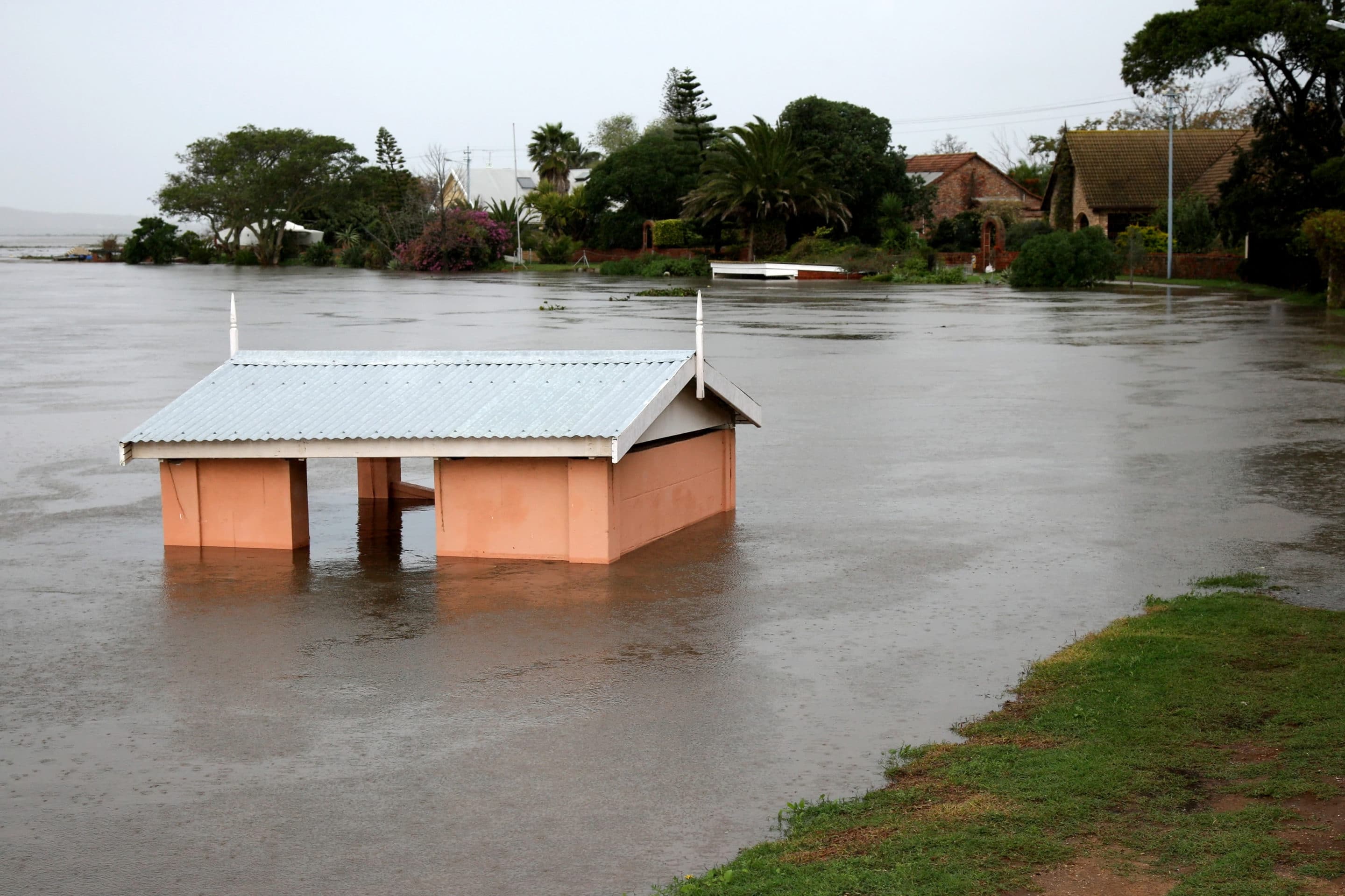 Flooded Home on River