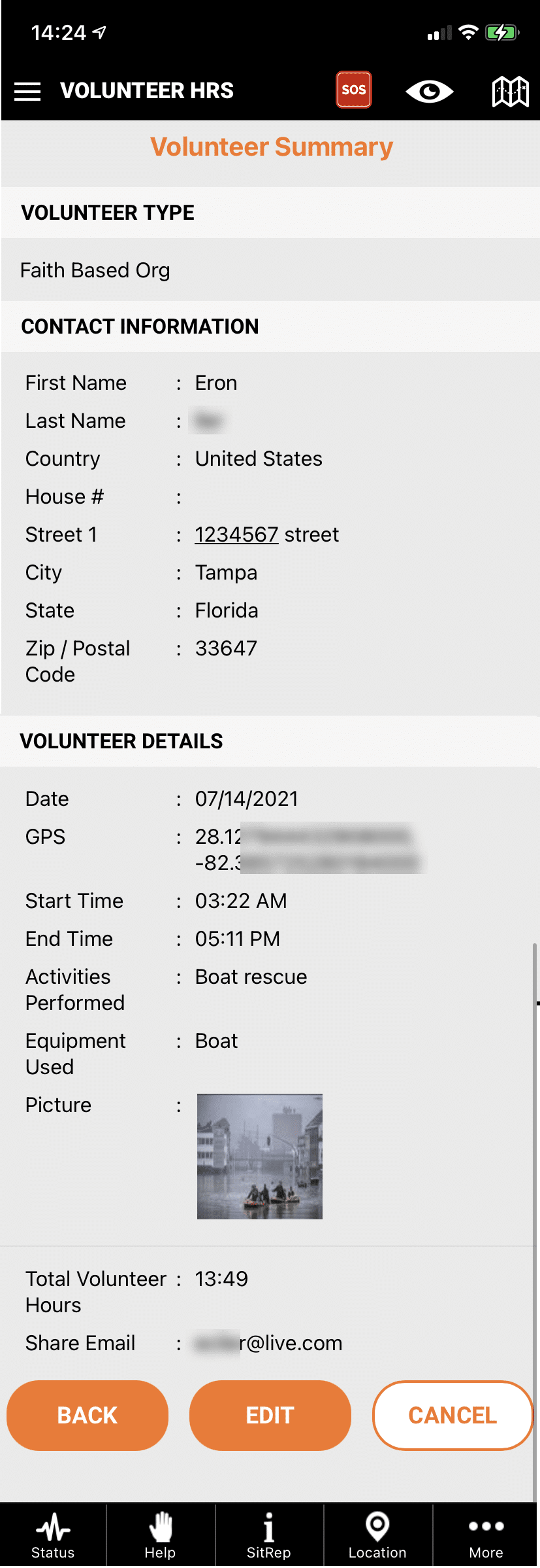 Volunteer Hours Tracking