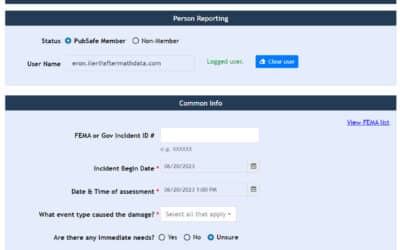 Electronic Initial Damage Assessment