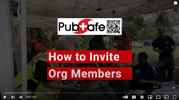 Inviting volunteers to PubSafe