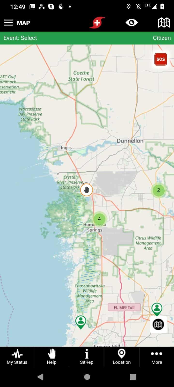 Public Safety Community Mobile App Request for Help
