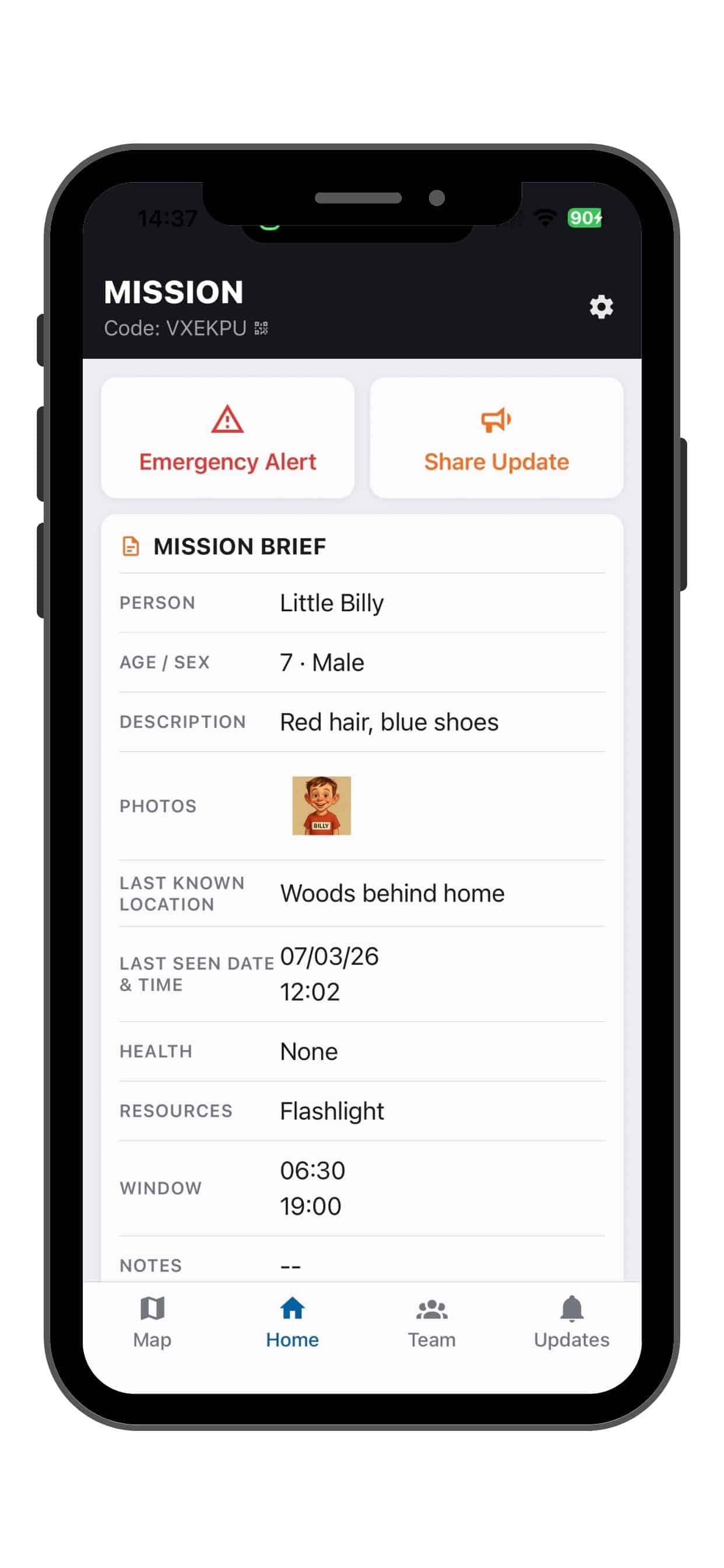 Search Party Mobile App