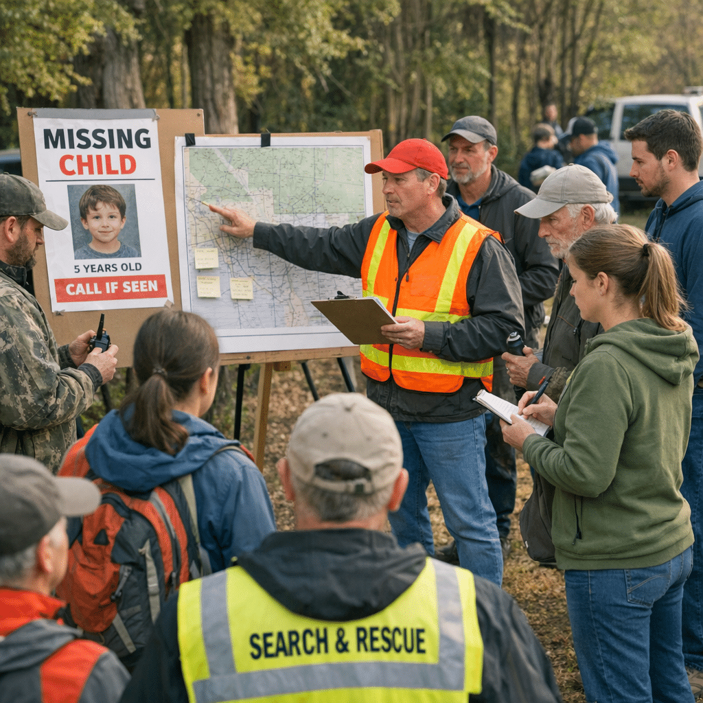 Organizing a search party