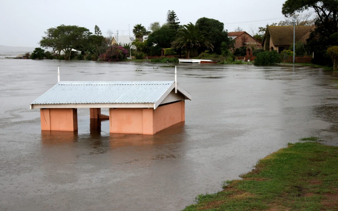 Flooded Home on River