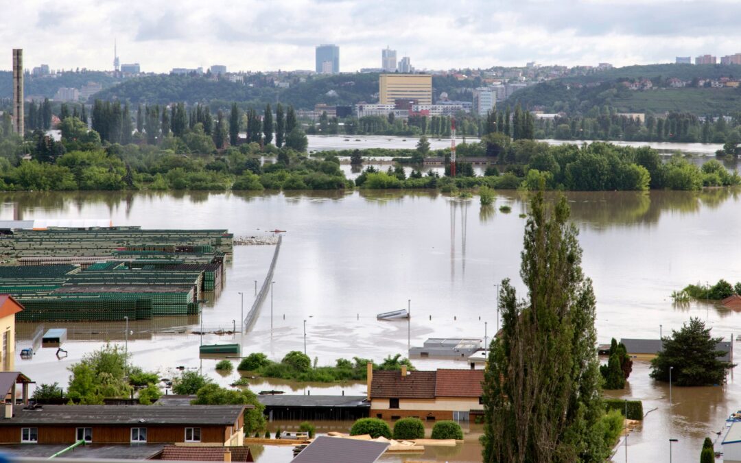 Flooding in the city of Prague, June 2013