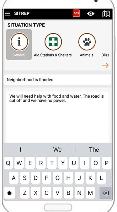 SitRep for Emergency Management Situations